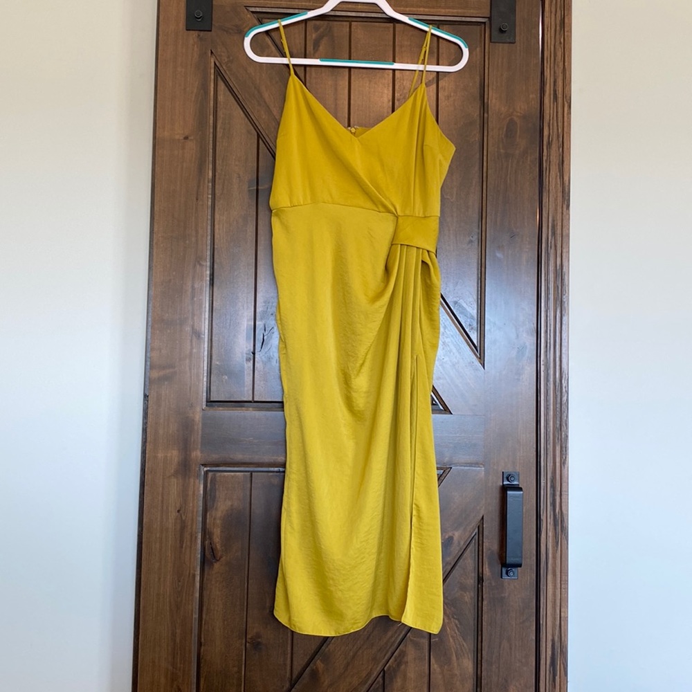 ASOS Edition Satin Cami Midi Dress With Slit
